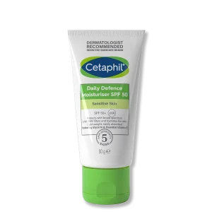 Daily Defence Moisturiser SPF 50+, 50g, UVA/UVB Protection