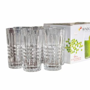 WINDCERA - 6 Pcs Glass Tumbler Set Leticia