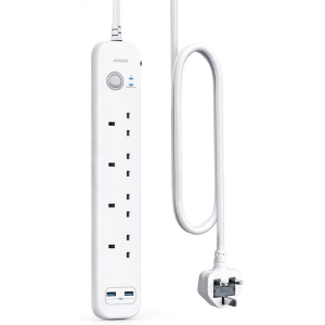 Anker PowerExtend 6-IN-1 USB PowerStrip – White