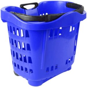 Genslide - Wheeled Shopping Basket - Blue