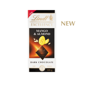 Lindt Excellence Mango & Almond Dark Chocolate Slab 100g
