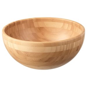 Serving bowl, bamboo, 28 cm