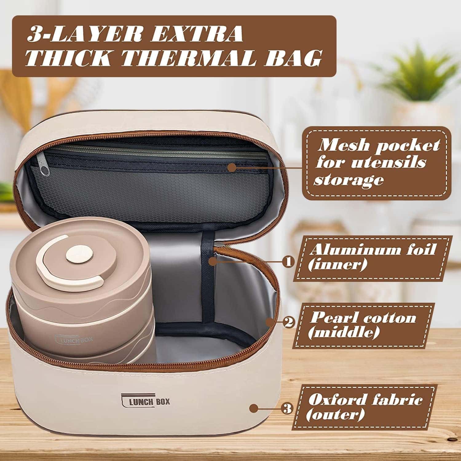 Exrp, Stainless Steel, Bento Box Adult, Lunch Box