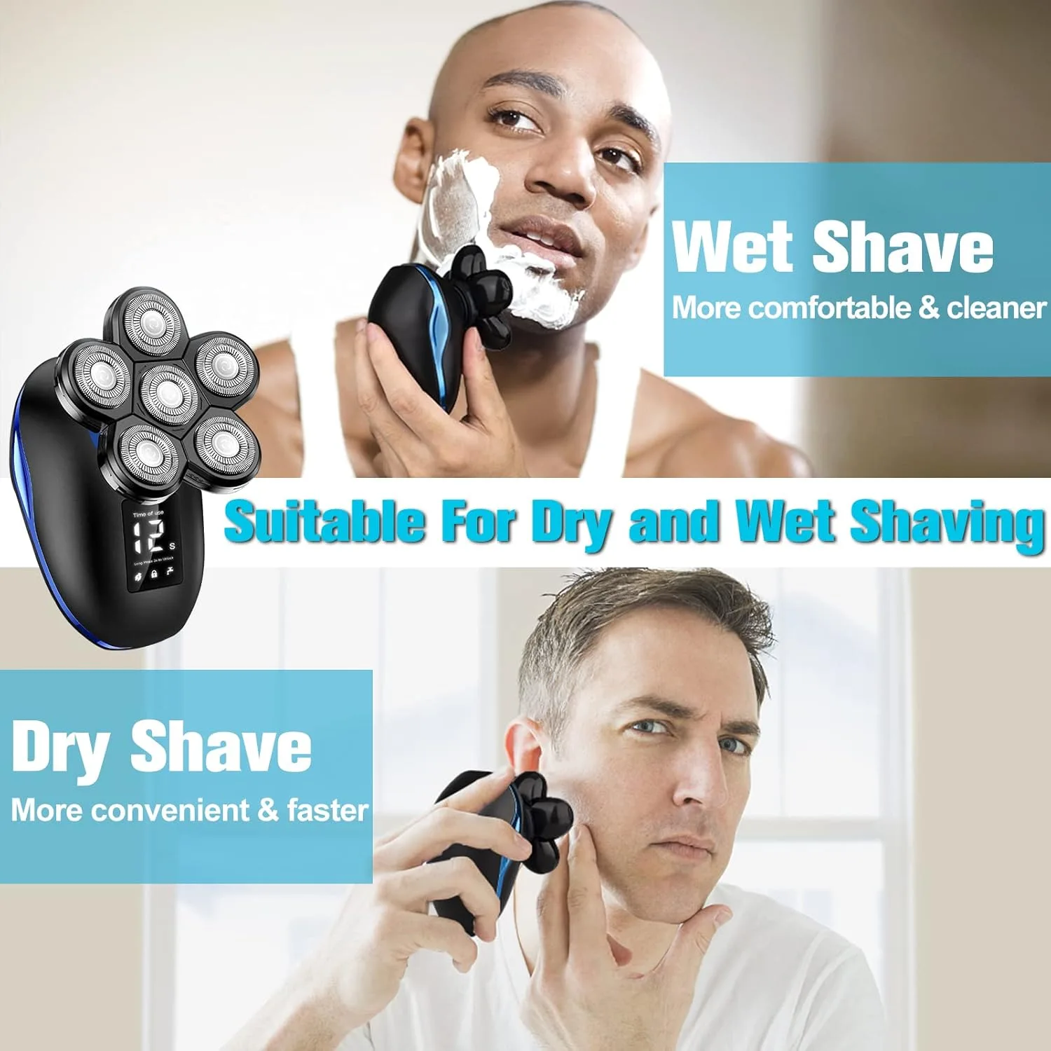 Head Shaver for Bald Men,6 in 1