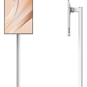 portable touch screen monitor with floor stand UHD, TV Displays with Mobile Stand, Lifter, Rotation Freely, Built-in Battery and Full Movement+playstore 21 inch