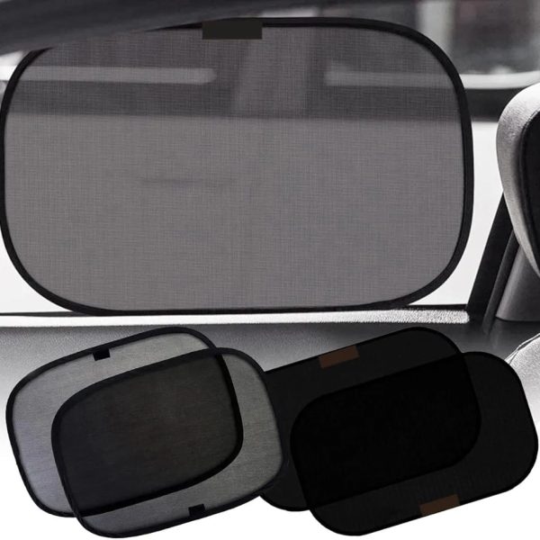 Showay Car Sun Shade For Side Window(4X)- Certified Window Baby- 120Gsm & 15S Film Block Sun, Glare And 99.95% Uv Rays From Your Kids Pets- 20”X12” Fits Cars, Suvs
