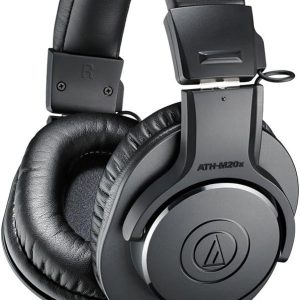Audio-Technica ATH-M20X Professional Studio Monitor Headphones, Black