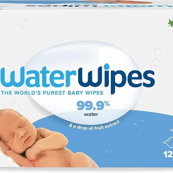 WaterWipes Original Biodegradable Baby Wipes, 99.9% Water Based Wet Wipes & Unscented for Sensitive Skin, 720 Count (12 packs)