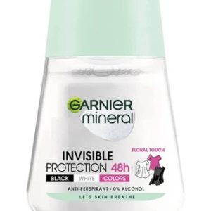 Garnier Mineral Invisible Black & White Colours 48H Anti-Perspirant Deodorant Roll-On 50ml