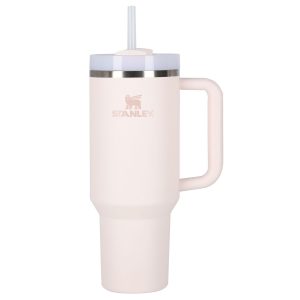 Stanley Quencher H2.0 Flowstate Tumbler – 40oz (1.2L), Leak-Resistant, Rose Quartz, Stainless Steel Travel Mug
