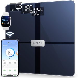 RENPHO Bluetooth Wi-Fi Premium Smart Digital Scale Elise Aspire - Black