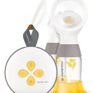 Medela Swing Maxi Double Electric Breast Pump, Lightweight, Portable and Compact Design BPA Free Breastpump, Easy to Clean, 150mL with USB Rechargeable