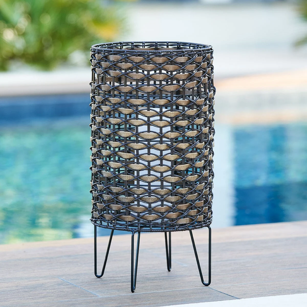 Rechargeable Outdoor SIERRA Brown Table Lamp