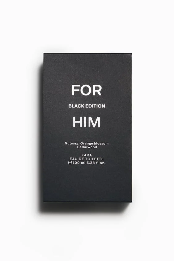 Zara For Him Eau De Toilette Black Edition