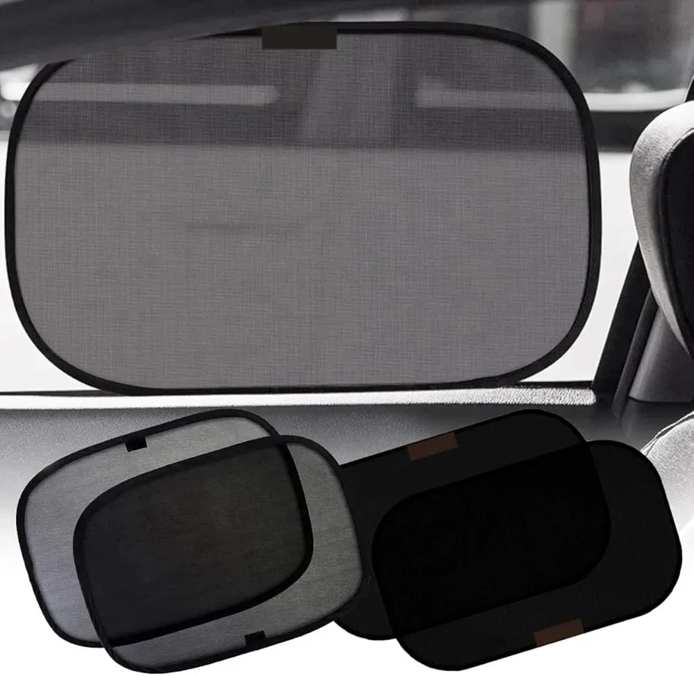 Showay Car Sun Shade For Side Window(4X)- Certified Window Baby- 120Gsm & 15S Film Block Sun