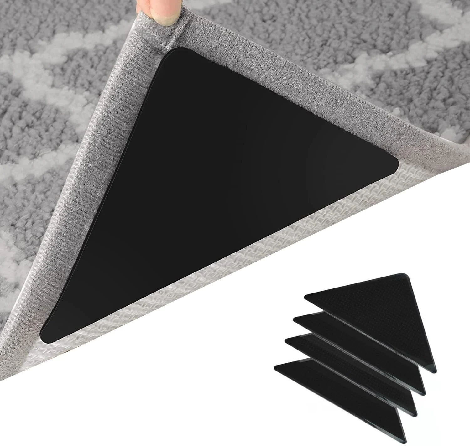 Goodern 16 Pcs Grippers/Tape for Rugs