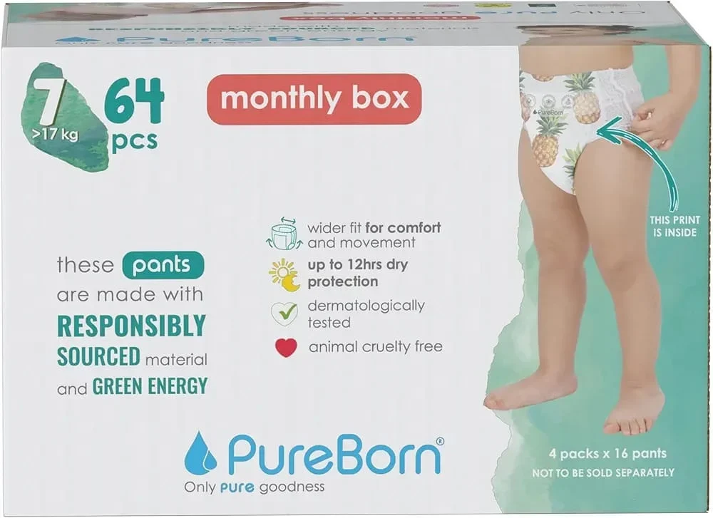 PureBorn Pull-Up Baby Diapers