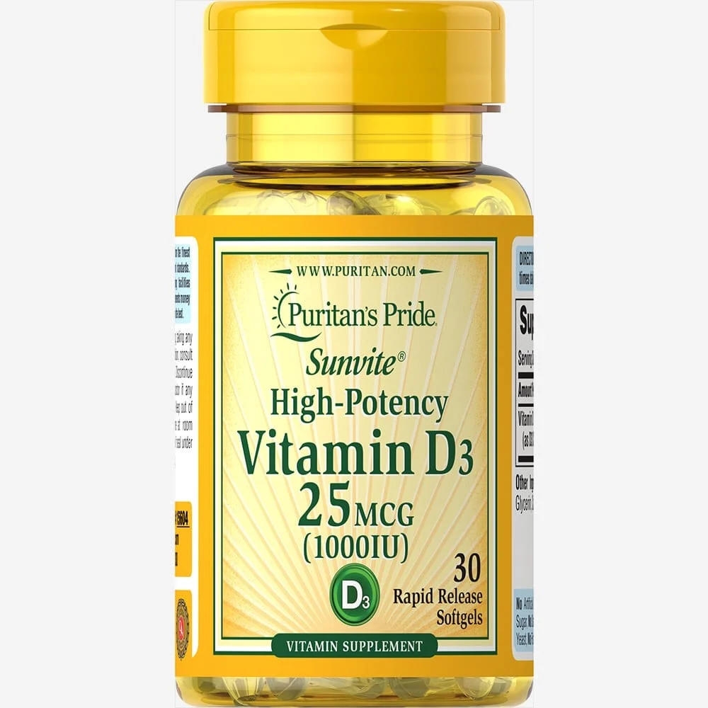 Puritan’s Pride Vitamin D3 25 mcg