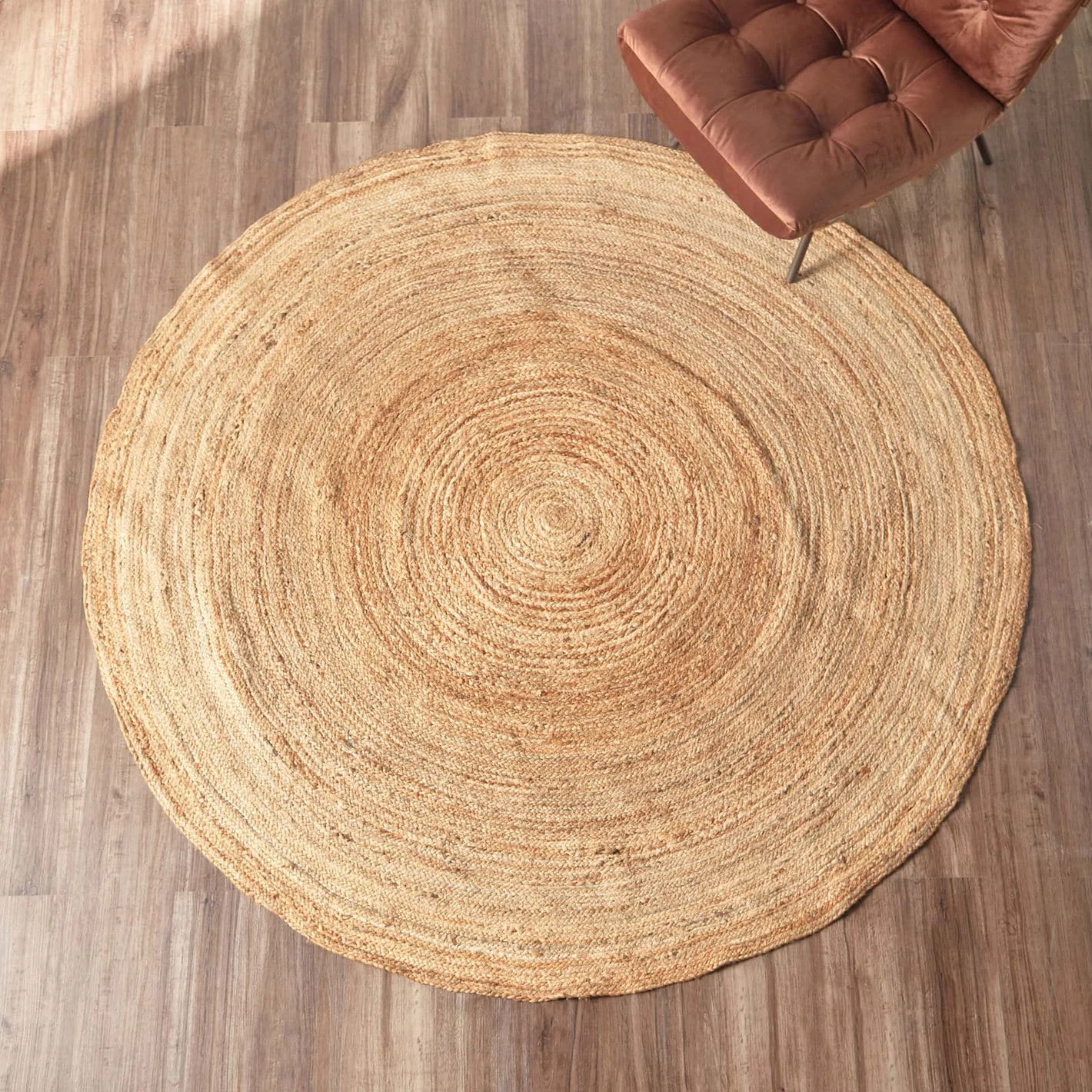 Nature Swirl Jute Rug - 200 cm