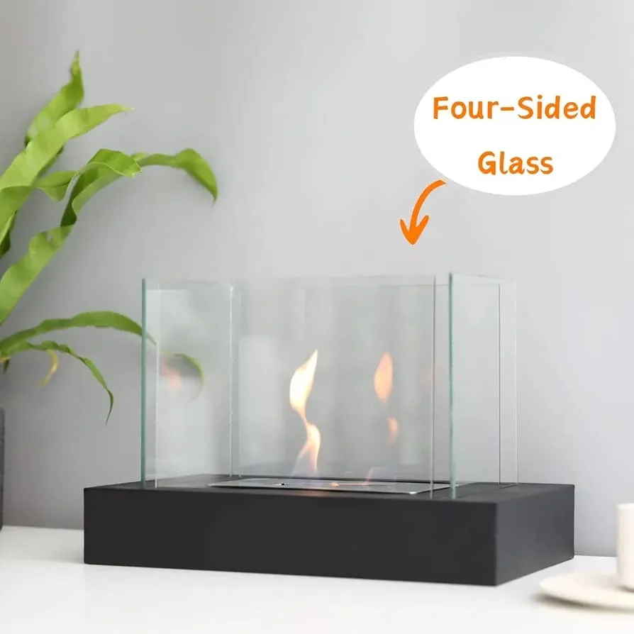 JHY DESIGN Rectangular Tabletop Fire Bowl Pot - Image 4
