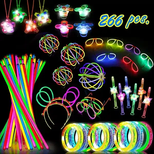 Glow Stick Set - 266 Pieces