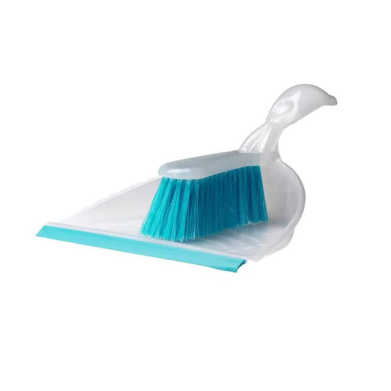 Dust pan and brush, assorted colors