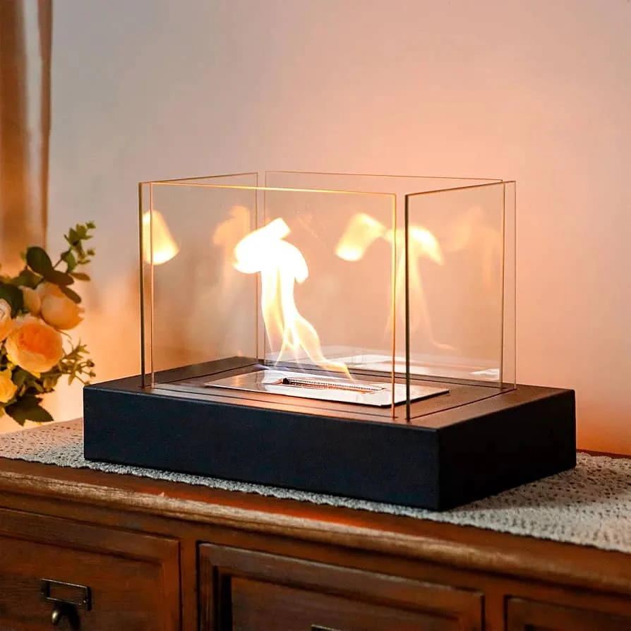 JHY DESIGN Rectangular Tabletop Fire Bowl Pot