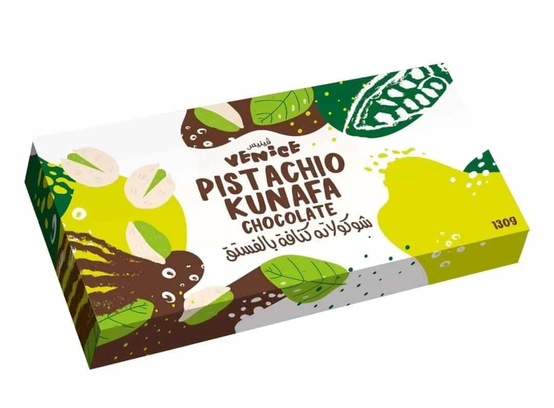 Venice Pistachio Kunafa Chocolate 130g