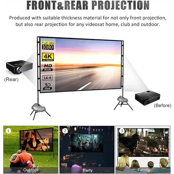 Projector Screen with Stand - Image 3