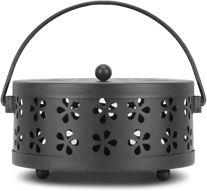 Retyion Retro Portable Iron Mosquito Coil Holder