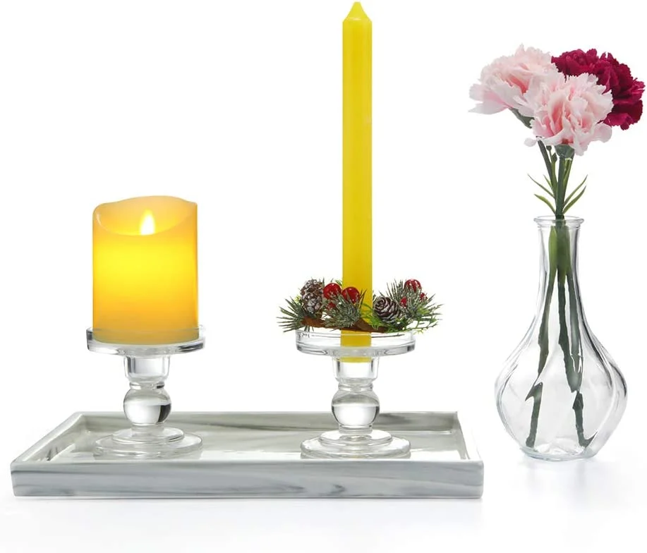 Glass Candle holder - transparent - Image 7