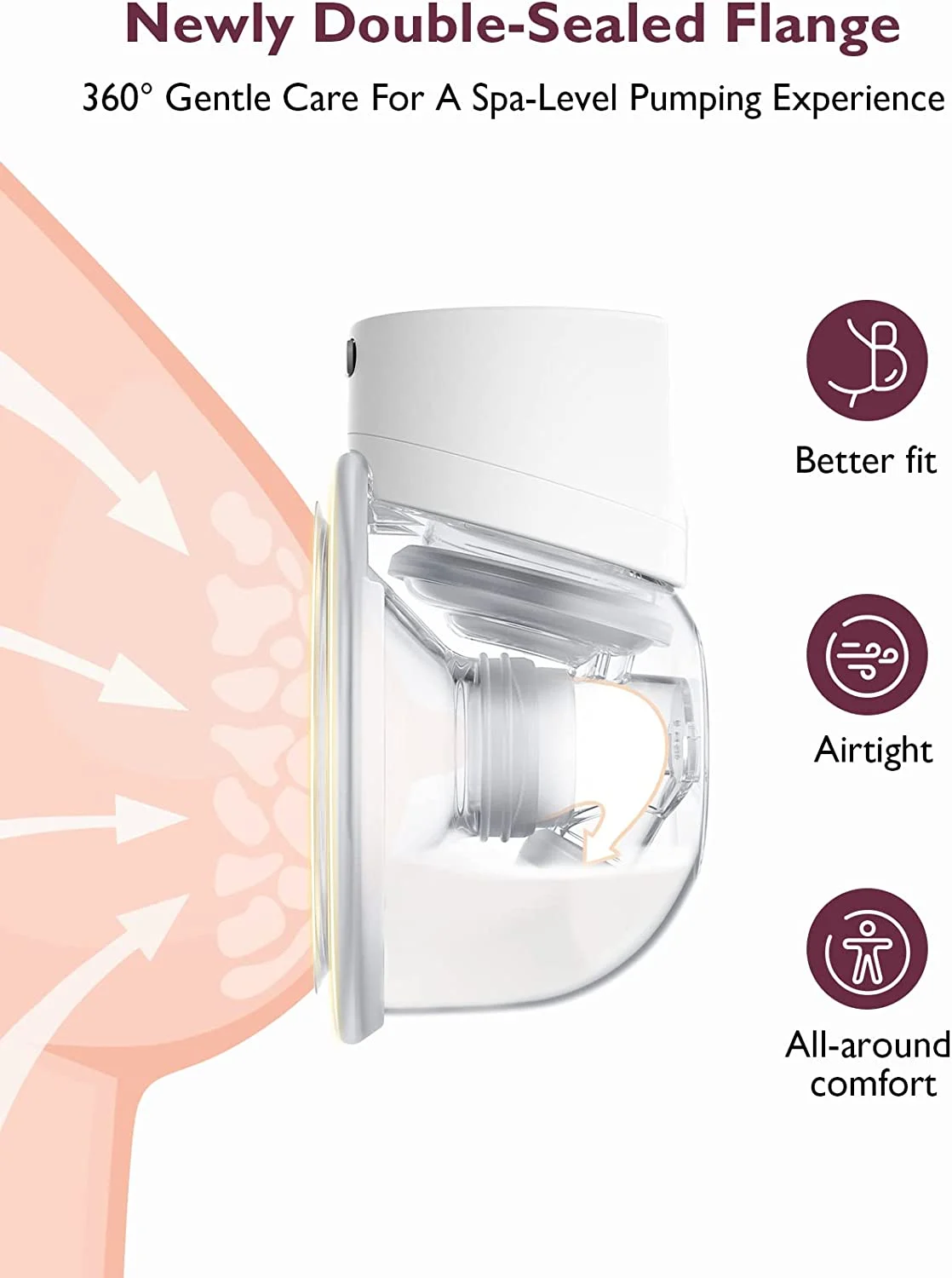 Momcozy Wearable Hands Free Breast Pump For - Image 7
