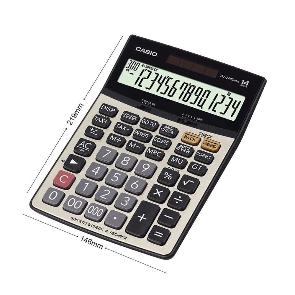 Casio DJ-240DPLUS Desktop Calculator - Image 4