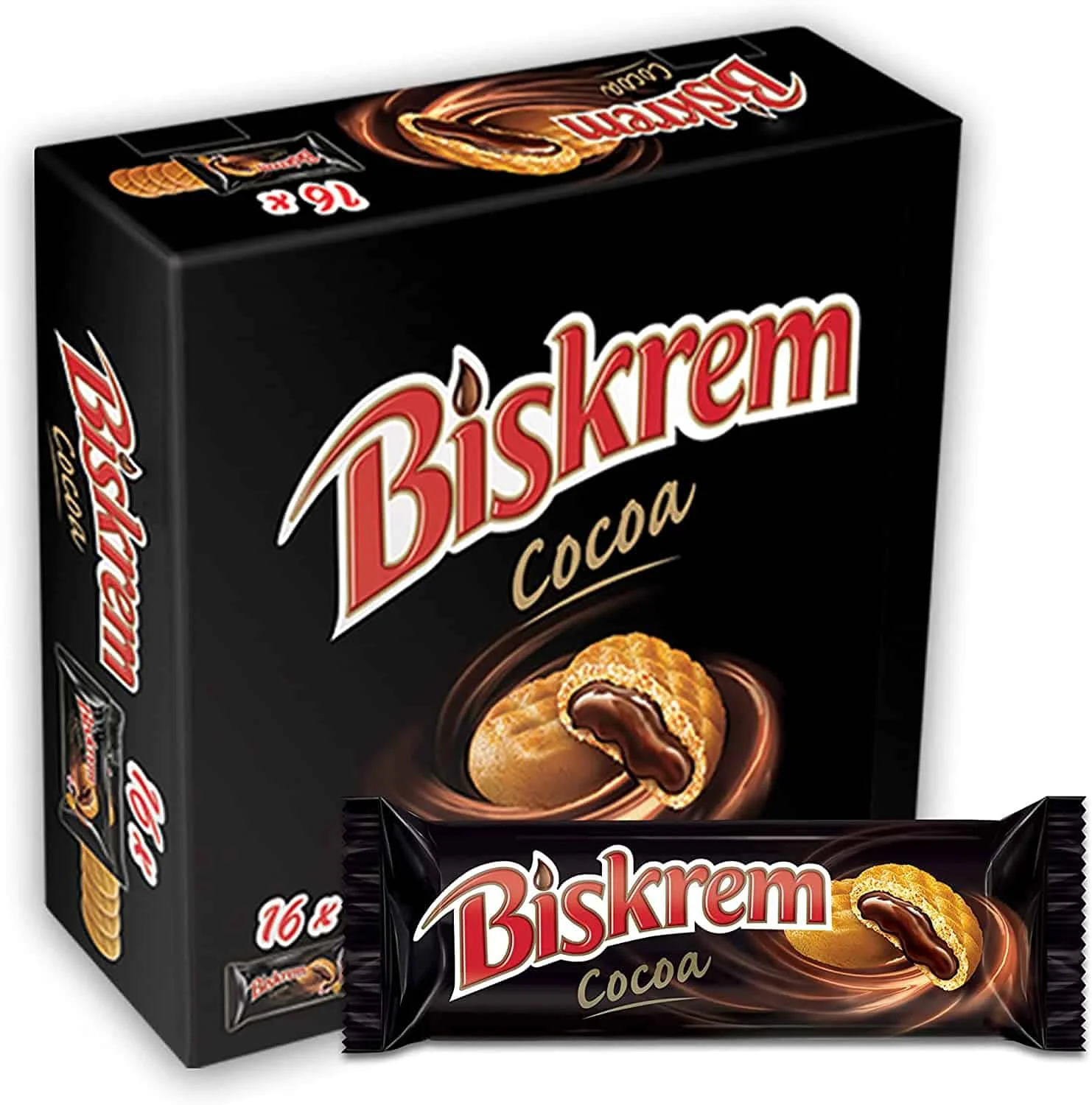 Ulker Biskrem Cocoa Cream Filled Cookies, 36g