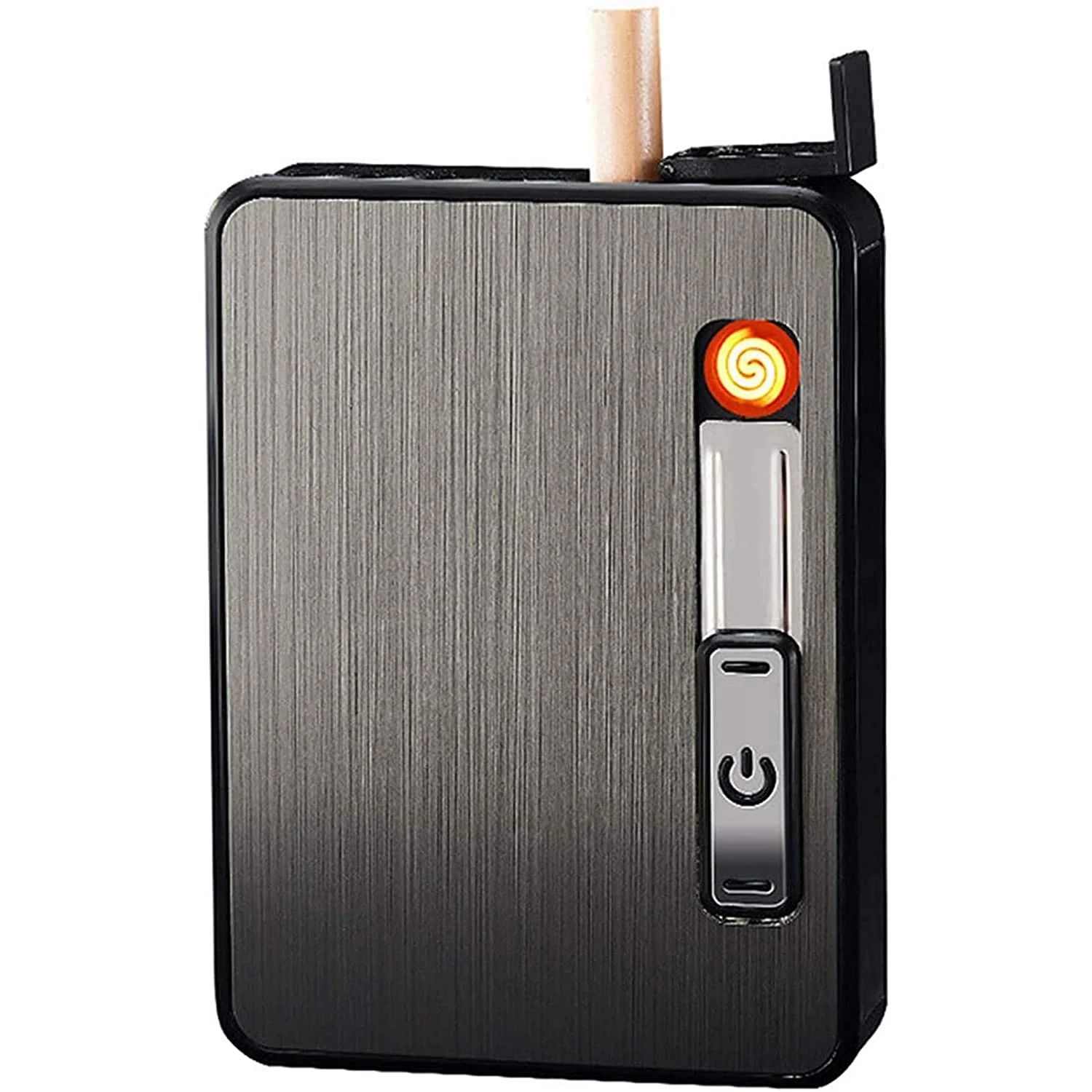 2-in-1 Automatic Rechargeable Cigarette Case Cigarette Lighter