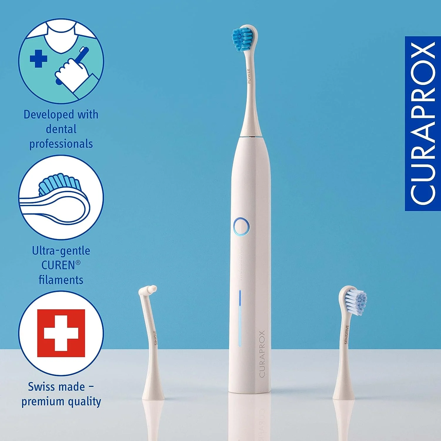 Curaprox Hydrosonic Pro Electric Toothbrush White Item - Image 5