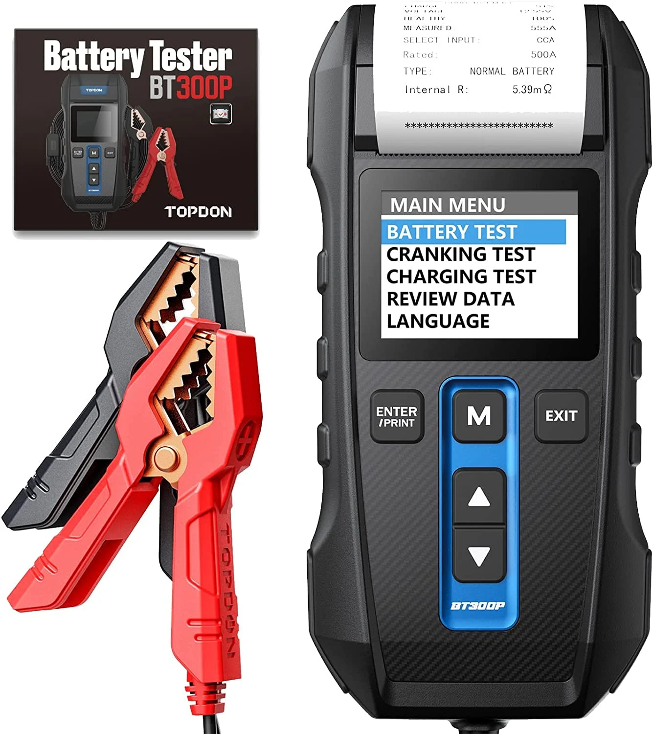 Car Battery Tester TOPDON BT300P 12V 24V