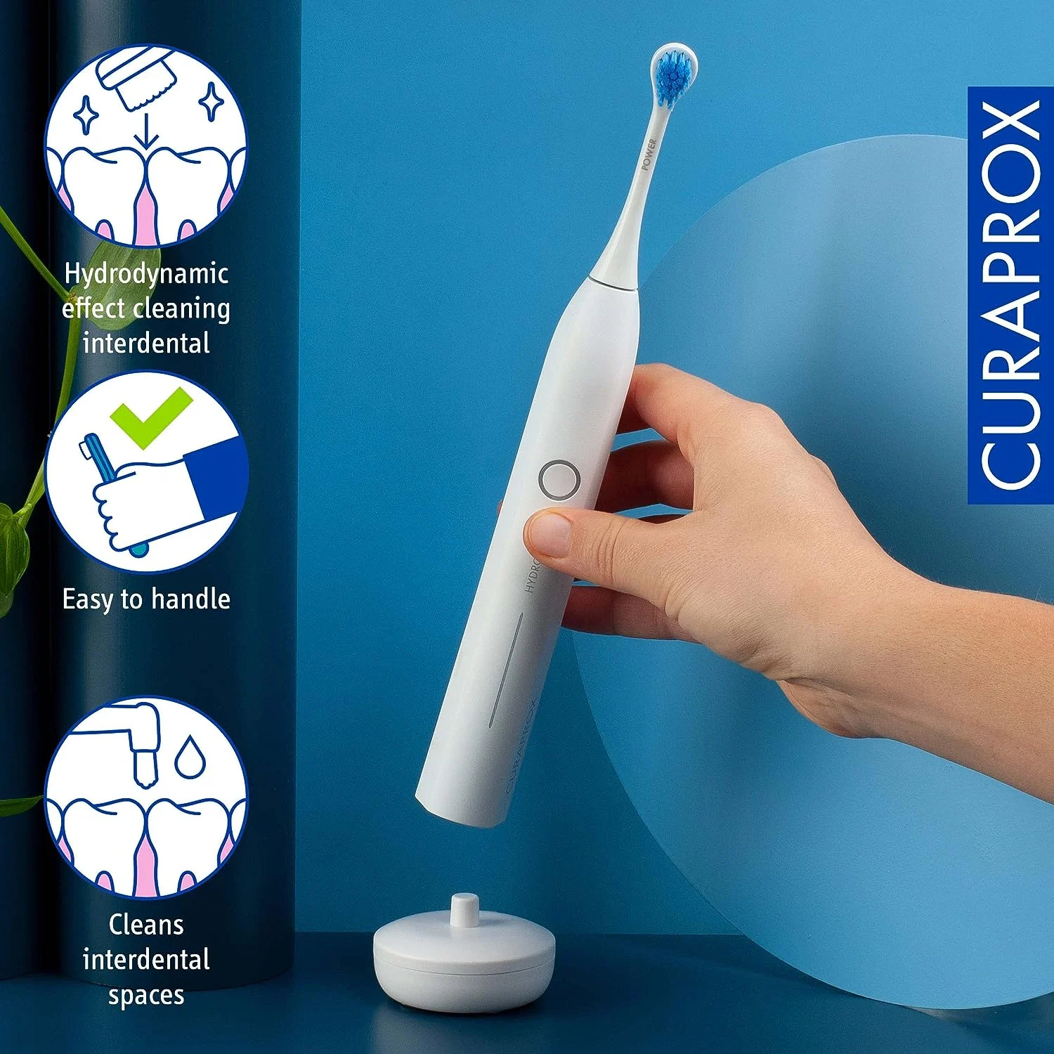 Curaprox Hydrosonic Pro Electric Toothbrush White Item - Image 4