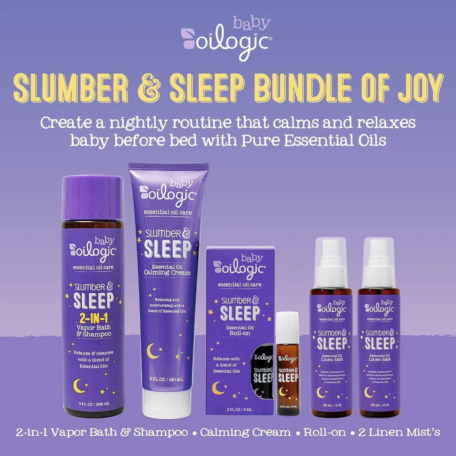 Oilogic Slumber & Sleep Baby Bath Essentials - Image 4