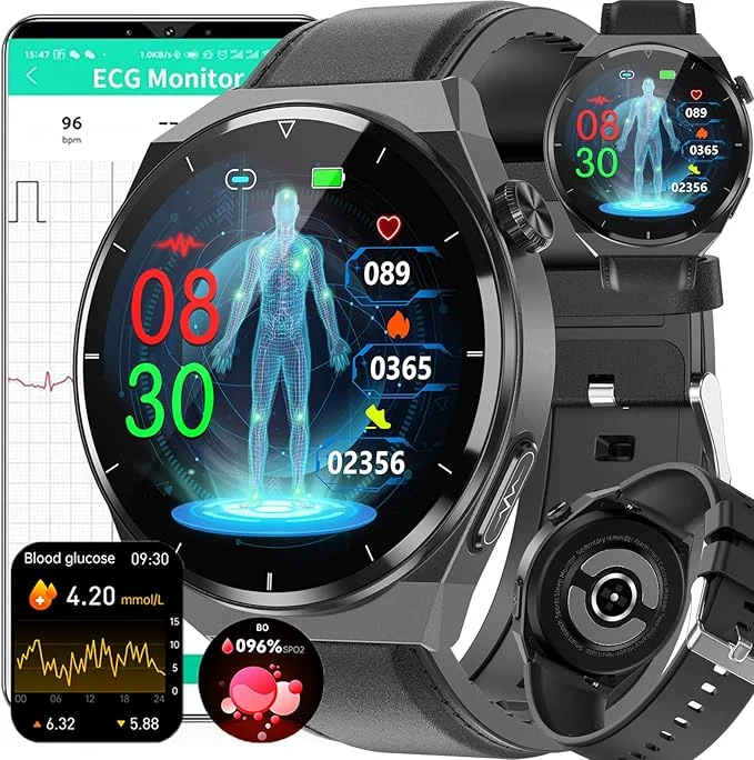 wgzixezn Non-invasive Blood Glucose Sugar Smart Watch