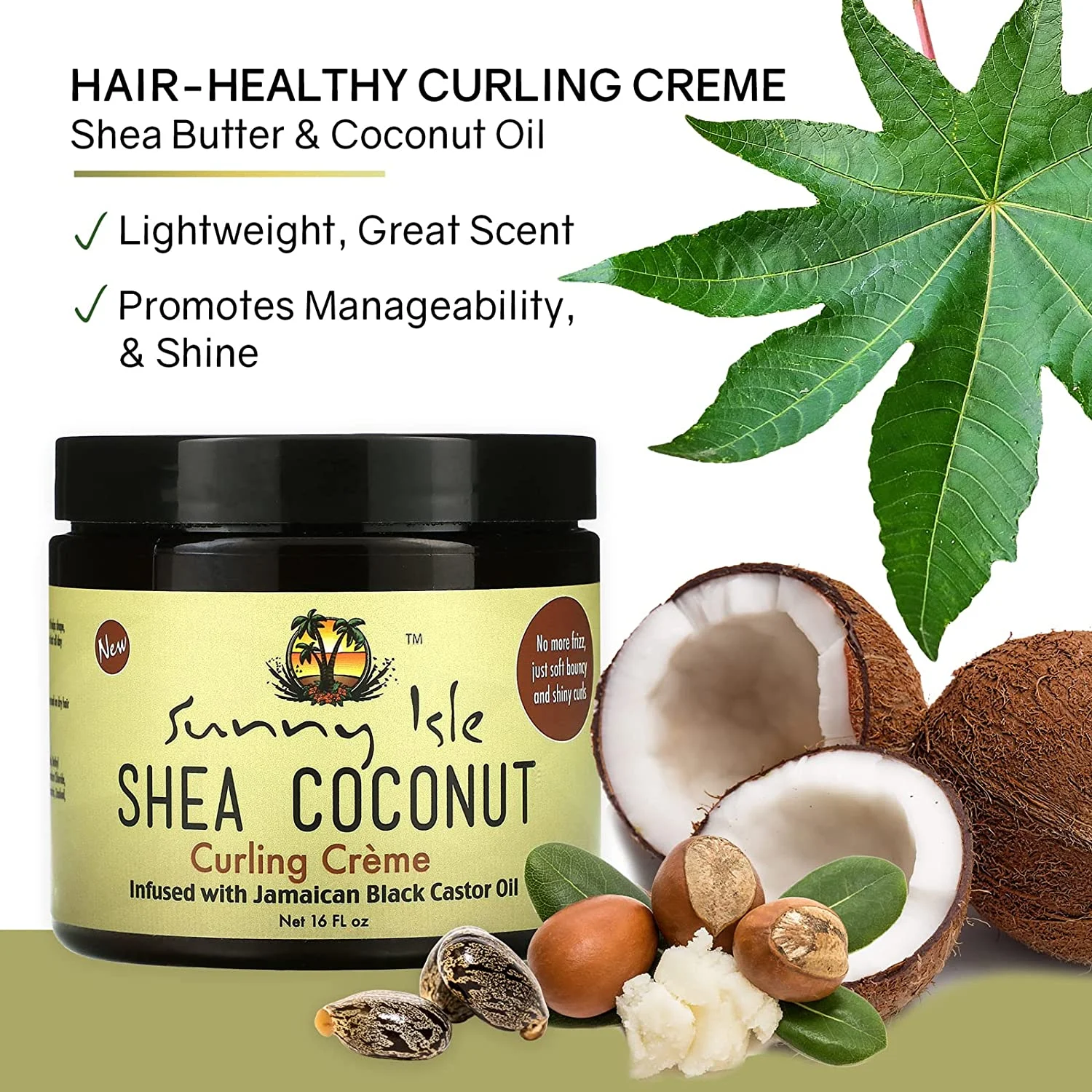 Sunny Isle Shea Coconut Curling Crème - Image 5