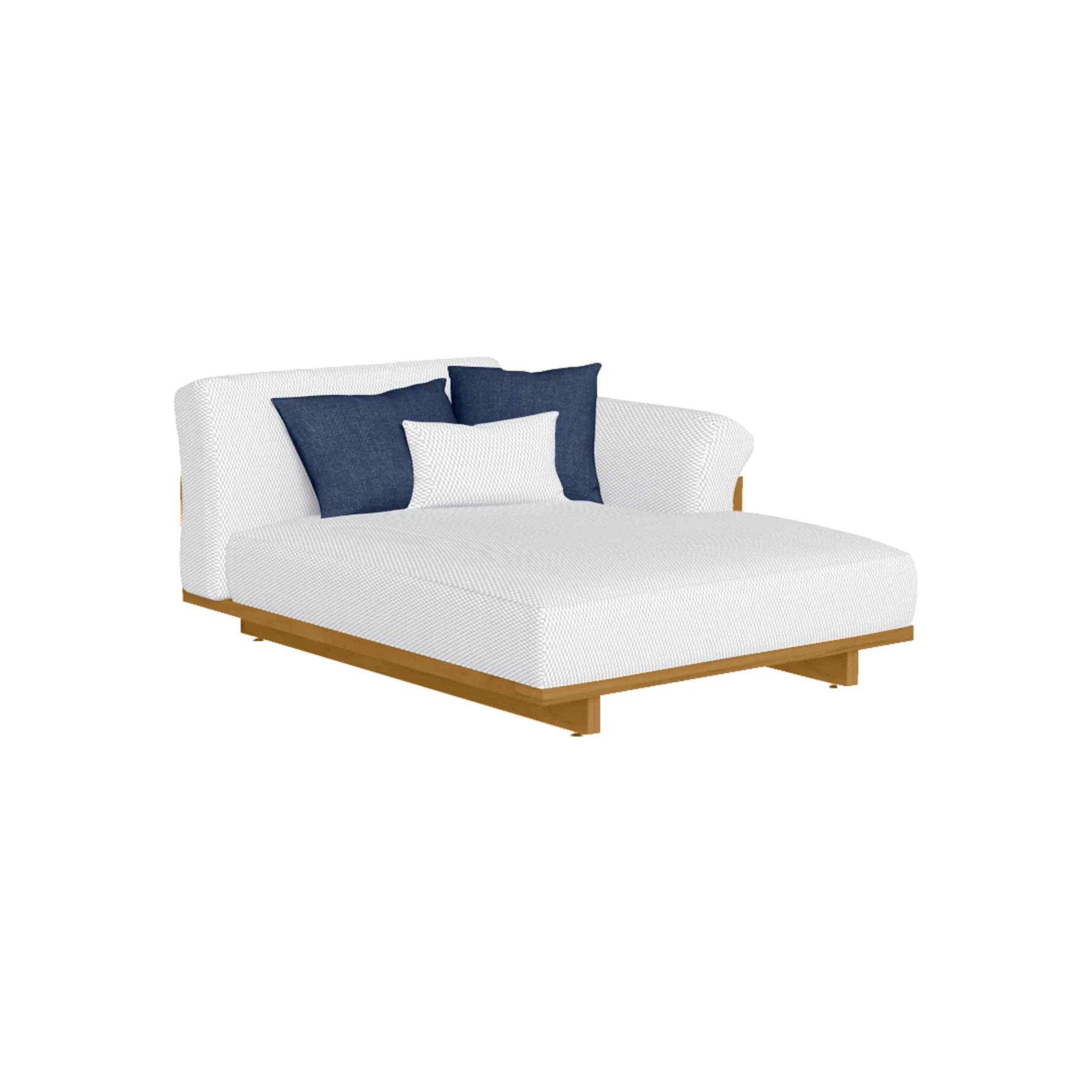Argo Wood Icon Outdoor Left Modular Sofa