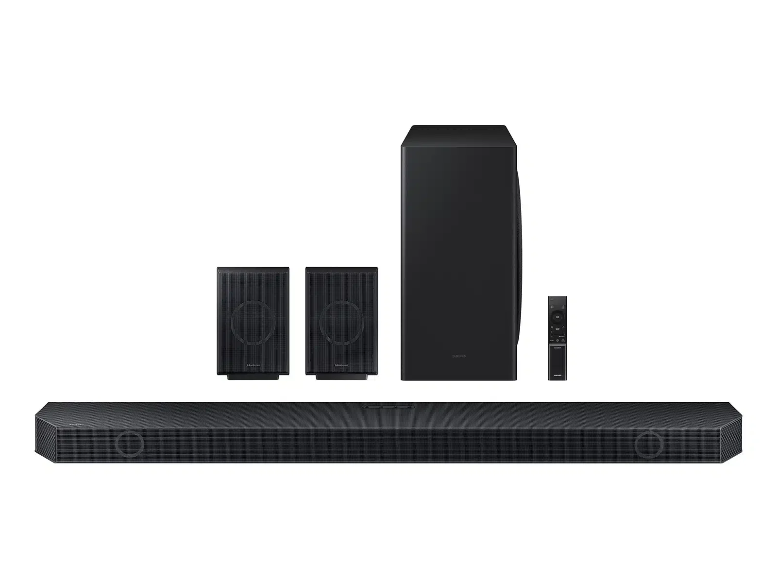 Samsung 9.1.4Ch Wireless Soundbar with Dolby Atmos/DTS:X 4 Up Firing Speakers In Built Subwoofer Bluetooth Connectivity Black