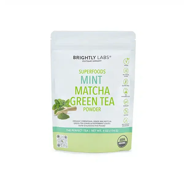 Brightly Labs Superfoods Mint Matcha Green Tea Powder