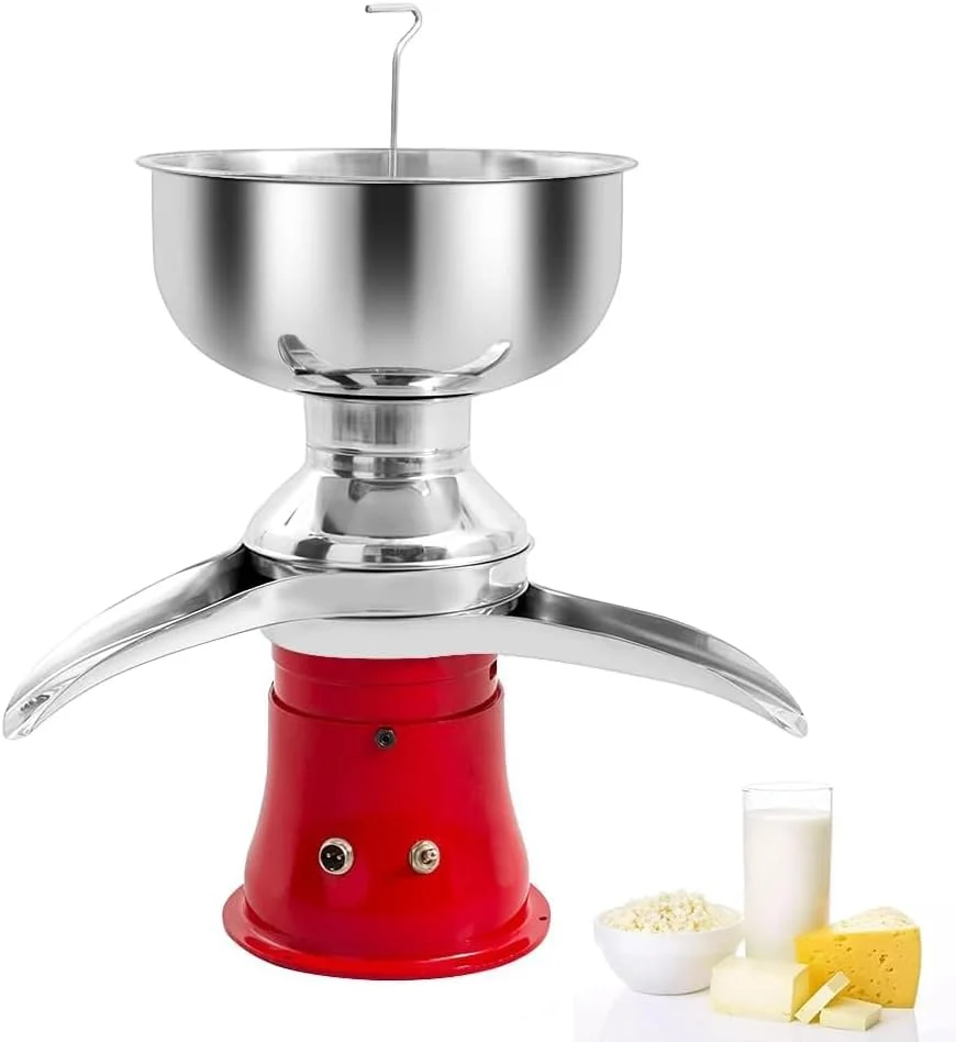 QXRSOP Milk Cream Centrifugal Separator 50L/H 5L Electric Cream Separator Kitchen Centrifuge