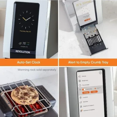 RevolutionR180 Connect Smart Toaster 2 Slice High Speed Touchscreen Toaster with Patented InstaGLO Technology Wi Fi Connectivity Weather Widget and Over the Air Updates Stainless Steel9.jpg