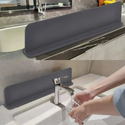 Silicone Sink Splash Guard with Suction Cups 1pc Uncharged Non Toxic Dishwasher Safe Water Barrier for Kitchen and Laboratory Use6.jpg