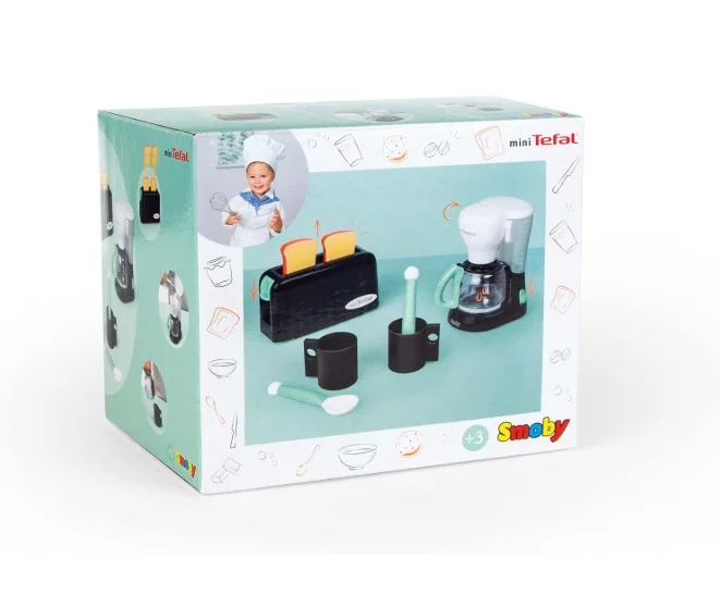 Smoby Tefal Breakfast Set, Black