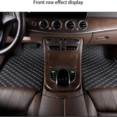 VOL 5 Pcs Deluxe Carpet Floor Mat Set Waterproof Universal Fit Car Floor Mats Protection with Rubber Lining Suitable for All Vehicles BLACK8.jpg