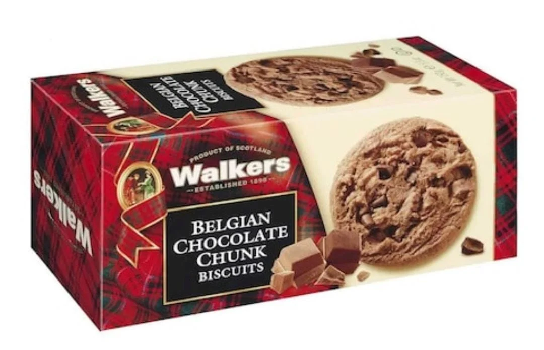 Walkers Belgian Chocolate Chunk Biscuits 150g Pack Size